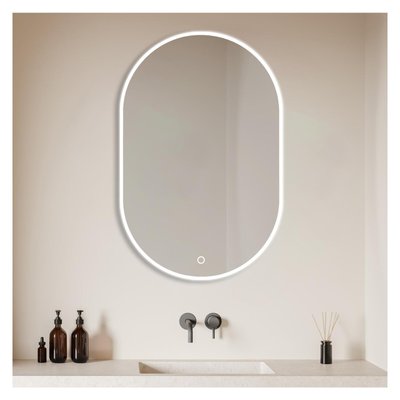 Miroir LED ovale 85x50cm avec cadre rétro-éclairé MOB IN