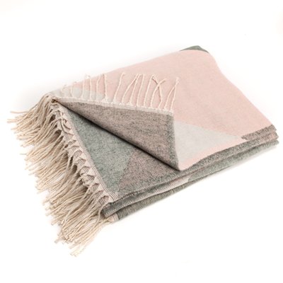 Plaid   130x170 cm gris- -ALICE AMADEUS
