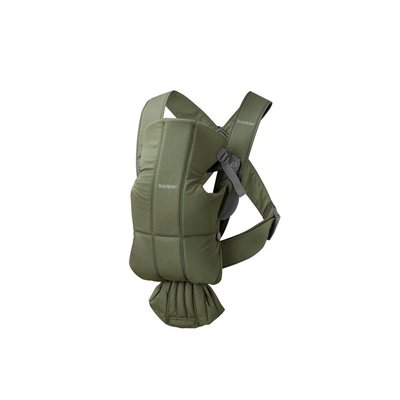 Porte bébé Mini coton vert foncé BABYBJORN