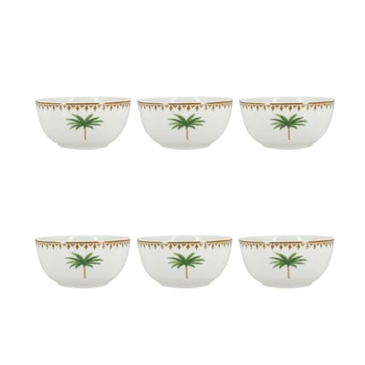 Lot de 6 bols 45cl en porcelaine, ATLAS NOVASTYL