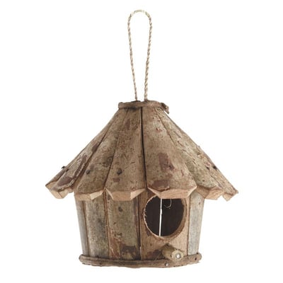 Nichoir oiseaux rond maison en bois AUBRY GASPARD