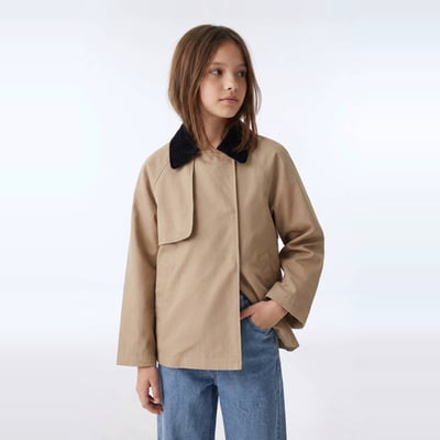 Trench coat col velours MONOPRIX