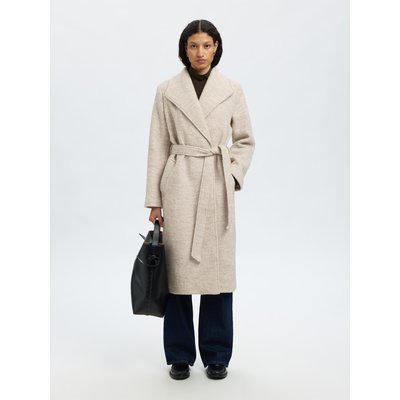 Bouclette en laine Long manteau SELECTED FEMME
