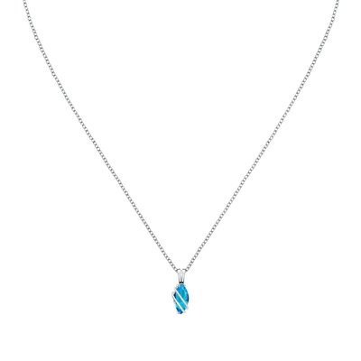 Collier en argent 925 et oxyde de zirconium CLEOR