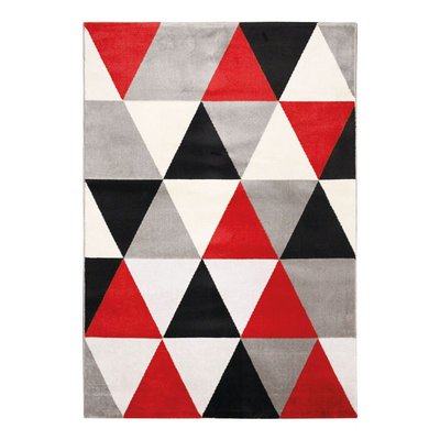 Tapis extérieur intérieur à motifs triangles  TAO SCANDI THE DECO FACTORY