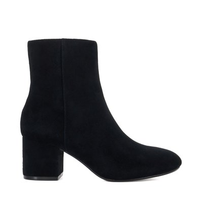 Bottines à talons carrés avec zip latéral - OTTACK 2 DUNE LONDON