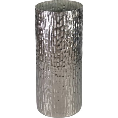 Porte parapluie décoratif mosaïque argenté en aluminium RECOLLECTION