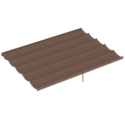 Toit de cabine de rechange Polyester Crème OUTSUNNY