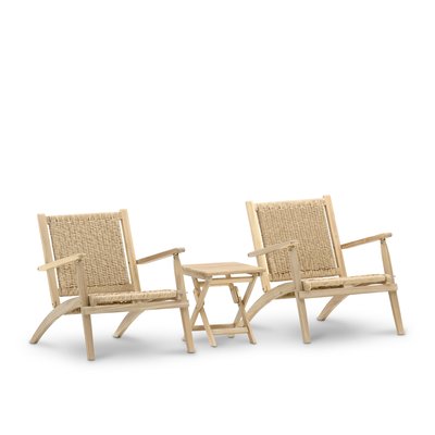 Salon de jardin 2 fauteuils, SERENA & JAVA L. DEFORA HOME