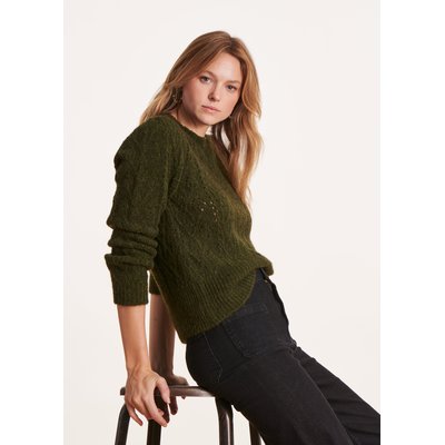 Pull ajusté en laine et mohair LA FEE MARABOUTEE