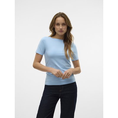 Boat Neck T-Shirt with Short Sleeves VERO MODA