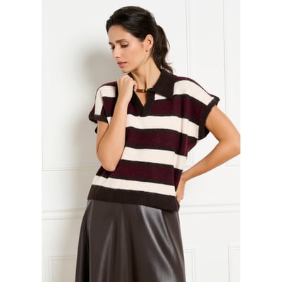 Pull polo à rayures LOLALIZA