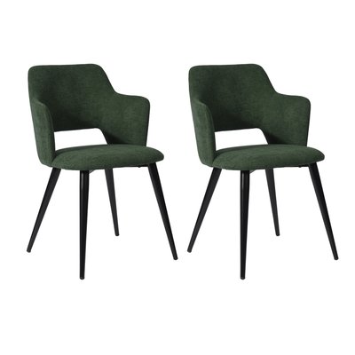 Lot de 2 chaises de salle à manger fauteuil de table scandinave, AKANJI MEUBLES COSY