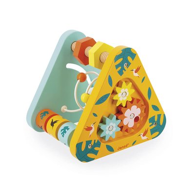 Jouet d'éveil triangle multi activités tropik JANOD