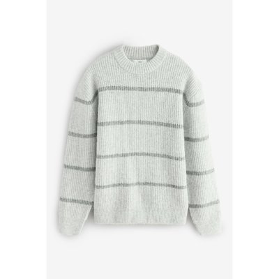 Pull ras du cou rayé avec laine NEXT