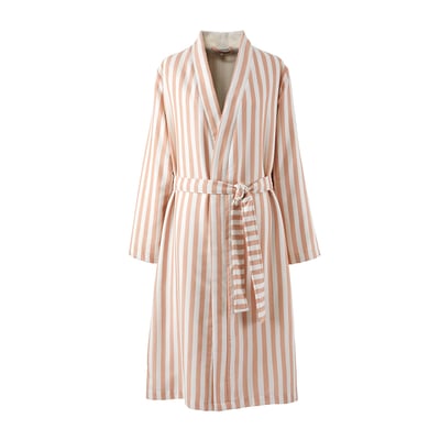 Peignoir long en satin de coton,FIFTY-FIFTY DESFORGES