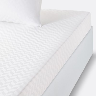 Drap-housse satin coton chevron 30 cm Scenario LA REDOUTE INTERIEURS