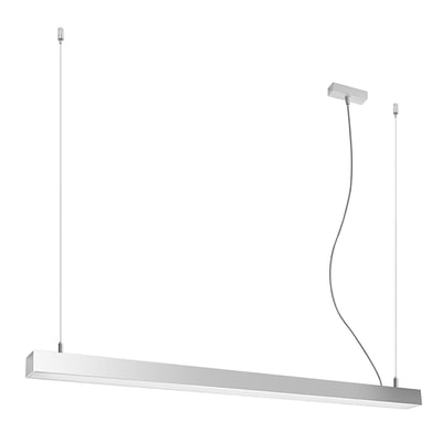 Suspension Aluminium Gris LED 1 Pinne EDEN