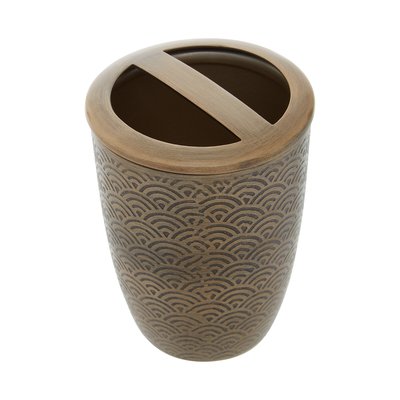 Art Deco Gold Finish Toothbrush Holder SO'HOME