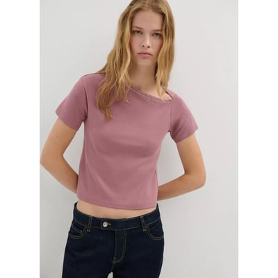 T-shirt détail clous MANGO TEEN