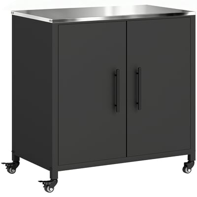 Armoire de rangement d'extérieur Métal Noir OUTSUNNY