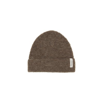 Bonnet bouclé en mélange de laine vierge et de laine d'alpaga MARC O'POLO