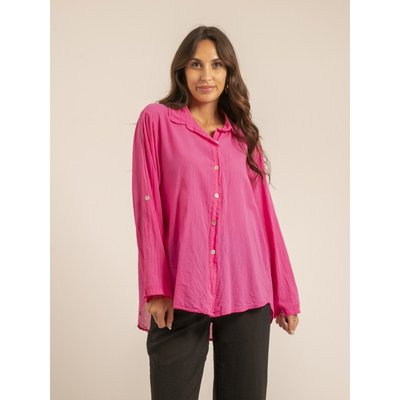 Chemisier femme rose fushia 2025