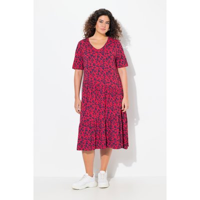 Robe en jersey, coupe évasée avec volants ULLA POPKEN