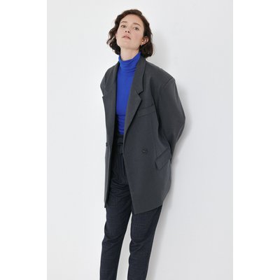 Blazer oversize, allure moderne avec coupe ample, poches à rabat et fermeture à boutons DEDE ARTLOVE