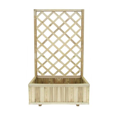 Jardinière en bois avec treillage petit modèle - Passiflore CEMONJARDIN
