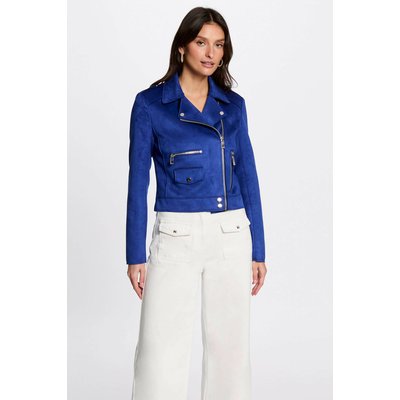 Blouson court zippé suédine MORGAN