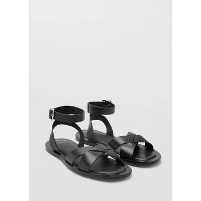Sandales cuir bride et boucle MANGO
