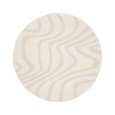 Tapis rond design avec effet relief NAYA AFK LIVING
