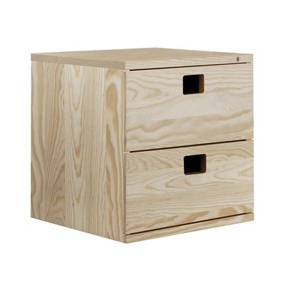 Drawer 2 units in massive pine EUROPE & NATURE 