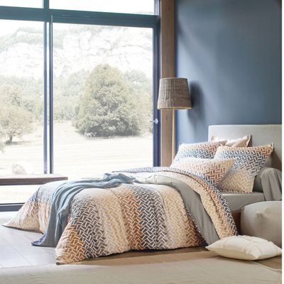 Housse De Couette en Coton  NUANCES BLANC DES VOSGES