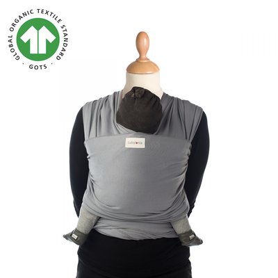 Echarpe de portage Tricot-Slen Bio Silver BABYLONIA
