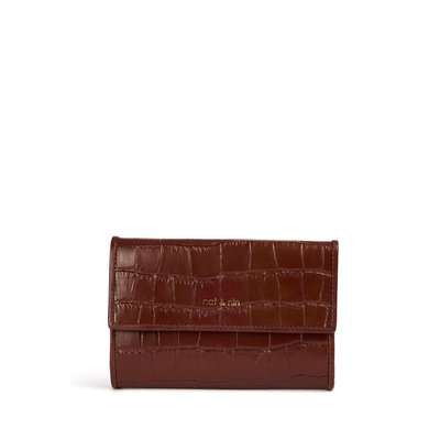 Portefeuille en cuir effet croco LOTTI NAT & NIN