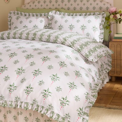 Cath Crest Floral Reversible Cotton Duvet Cover and Pillowcase Set CATH KIDSTON