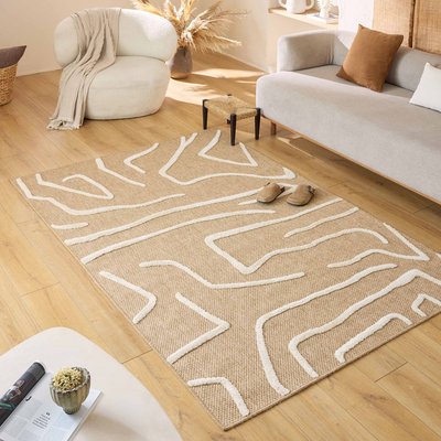 Tapis interieur jute à motif zèbre PALMA NAZAR RUGS