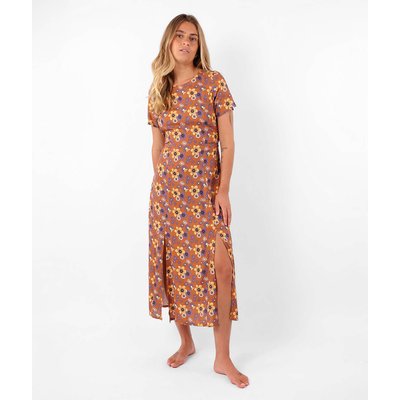 Robe midi fuide imprimée LAVITRA OXBOW