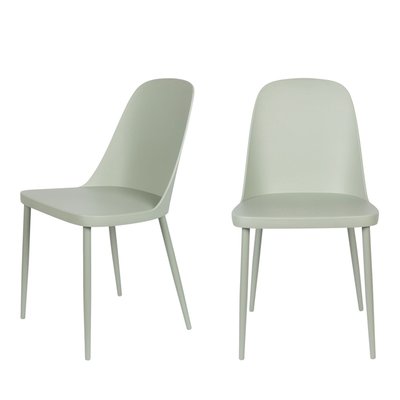 Lot de 2 chaises en résine et métal- PIP DRAWER