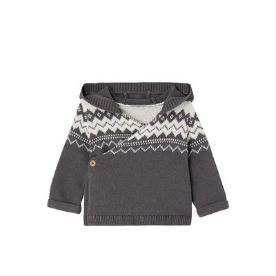Cardigan naissance avec capuche HYGGE VERTBAUDET