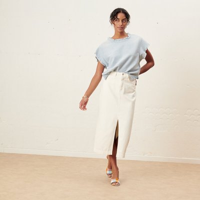 Jupe crayon taille haute midi LABDIP
