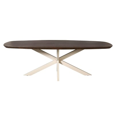 Table à manger 200 cm bords arrondis CORTINA PIER IMPORT