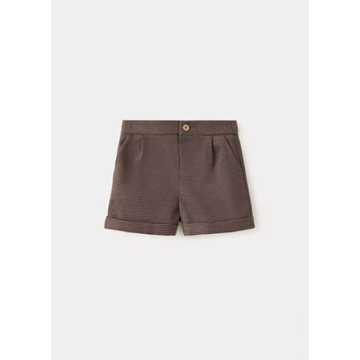 Short à carreaux avec pinces MANGO BABY