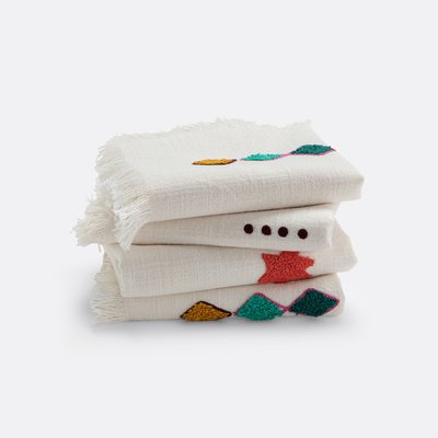 Set of 4 Imani 100% Cotton Napkins LA REDOUTE INTERIEURS