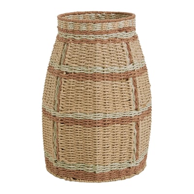 Vase décoratif HOKA corde de papier BLANC D’IVOIRE