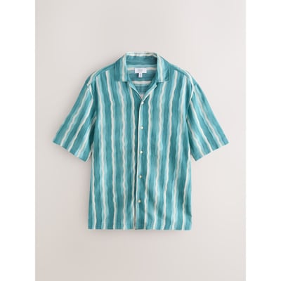 Chemise manches courtes et rayures aquarelle NEXT