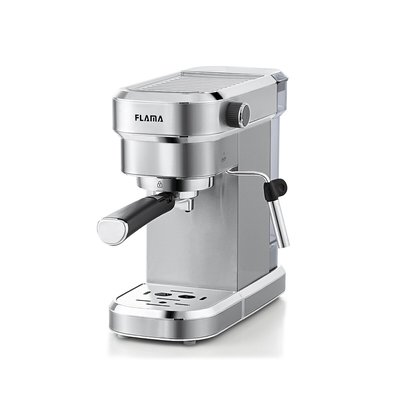 Máquina de café Expresso 20 BAR com vapor, Inox, 1256FL, da Flama FLAMA