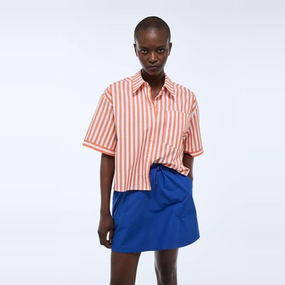 Chemise manches courtes rayée en coton BIO GOTS MONOPRIX